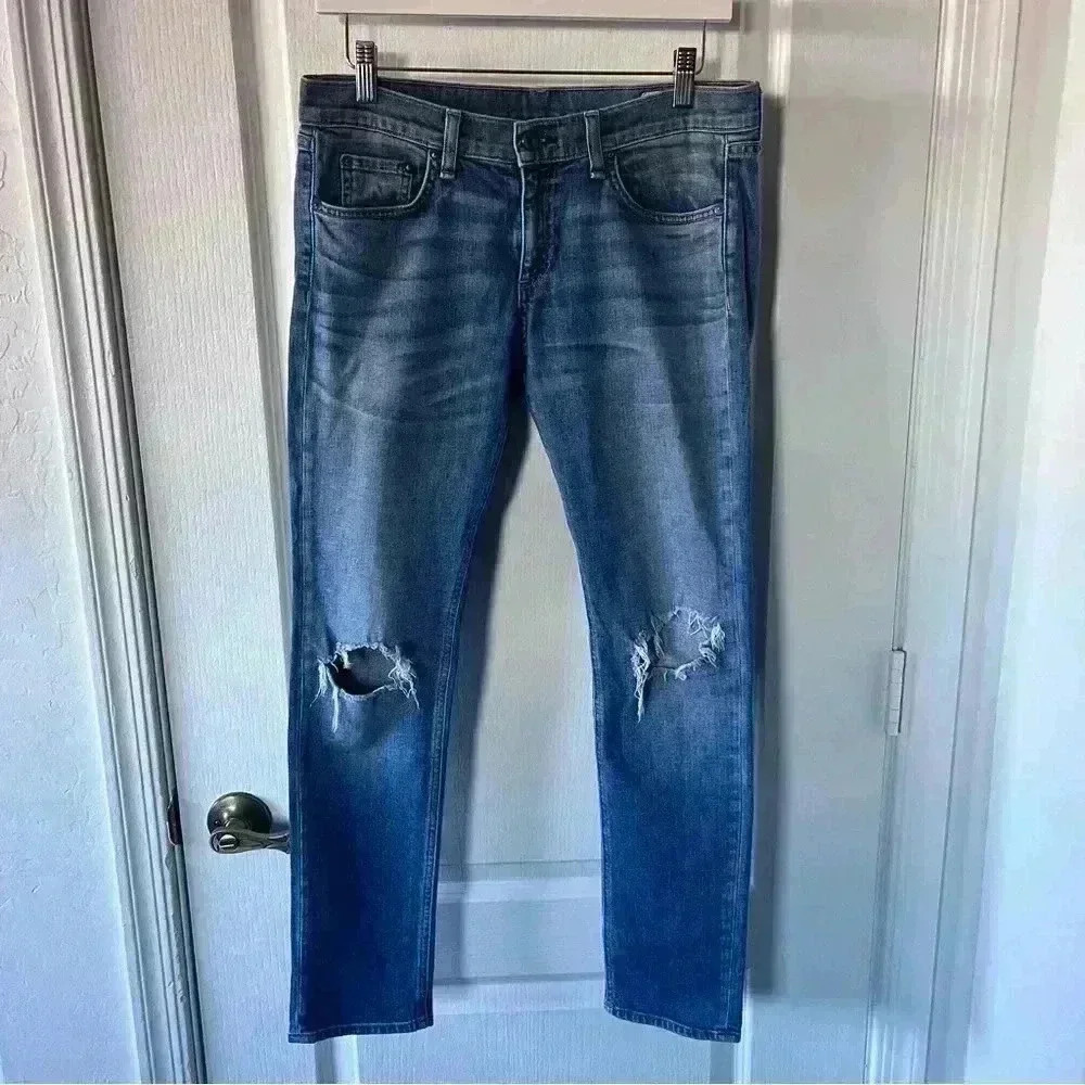 Rag & Bone Dre Low Rise Slim Fit Boyfriend Jeans Size 27